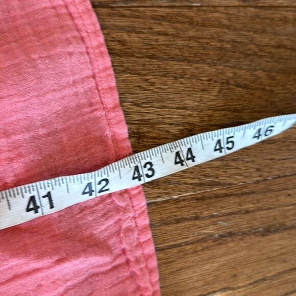 Time and Tru coral cotton gauze tie waist midi dress small - Picture 10 of 12